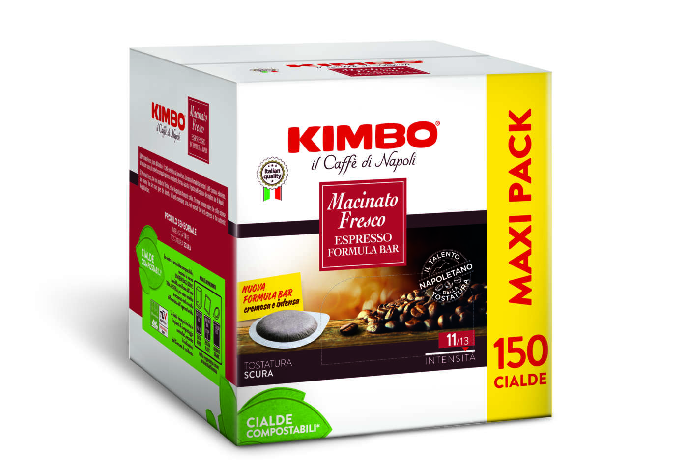 100 Cialde Capsule Caffè Kimbo Miscela Barista compatibili