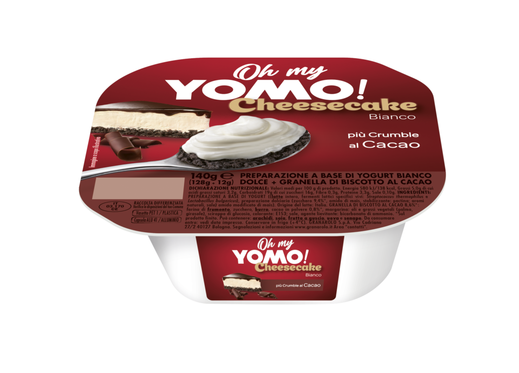 Oh My Yomo Cheesecake Bianco Più Crumble Al Cacao Oh My Yomo Brands Award 0100